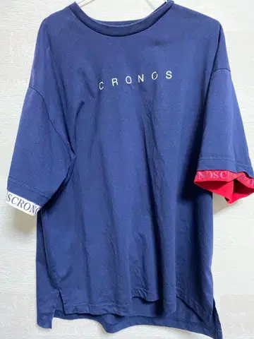 CRONOS 네이비 티셔츠 M 사이즈
