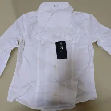 BPN 프릴 타이 긴팔 셔츠 화이트