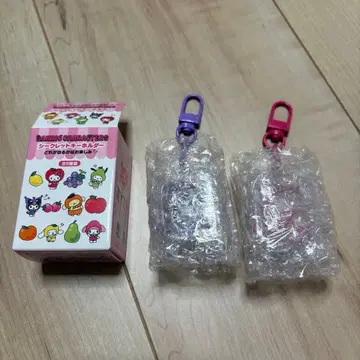 산리오 시크릿 키링 후르츠 디자인 마이멜로디 쿠로미 세트