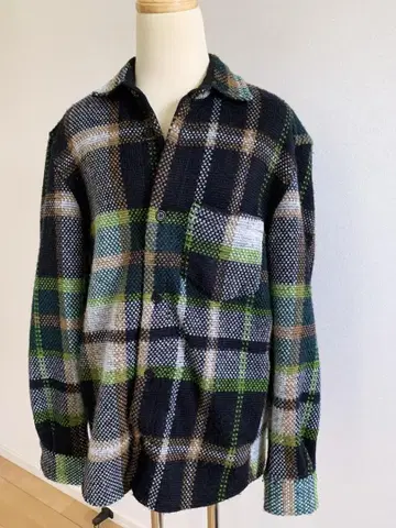 ZARA 체크 무늬 두꺼운 원단 긴팔 플란넬 셔츠 남성용