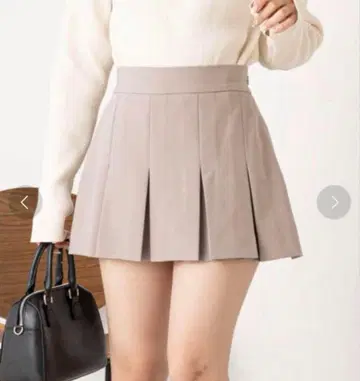 [ Chico ] 와이드 플리츠 미니 치마바지 시착 사진 있음.