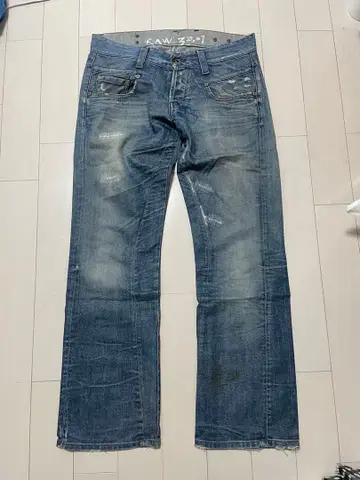 G-STAR 데미지 가공 데님 34/32