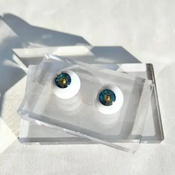 인형 눈 20mm 그린 플래시 레진 아이 핸드메이드 0015