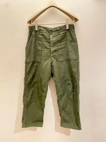 70년대 미군 실물 OG-107 퍼티그 베이커 팬츠 W34