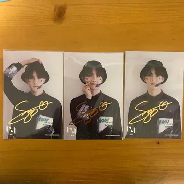 INI 타지마 쇼고 INImuseum 엽서 금박 사인