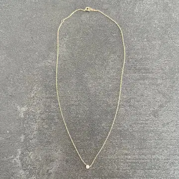 골드 싱글 볼 다이아 목걸이 0.05ct (후쿠린)
