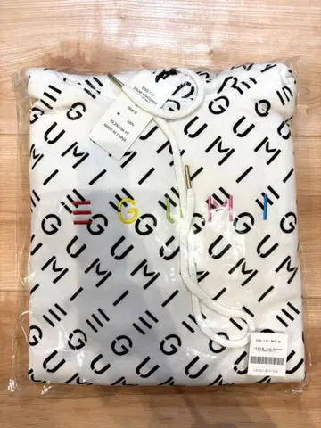 미사용 egumi 후드티 M 사이즈 화이트