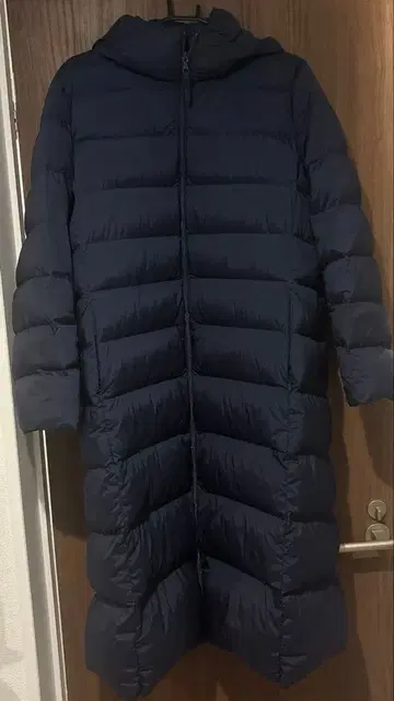 3XL 유니클로 울트라 라이트 다운 롱 코트 네이비