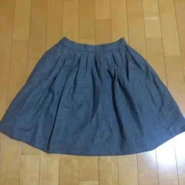 mystic 그레이 플레어 스커트 무릎 기장