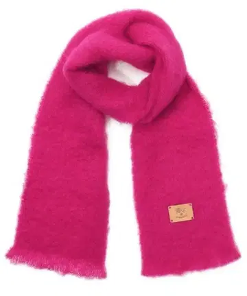 IL BISONTE 핑크 퍼 머플러