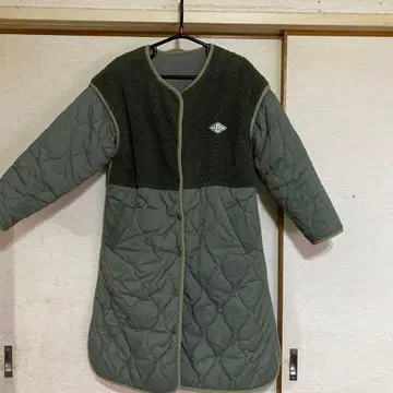 라임잉크 퀼팅 리버서블 코트