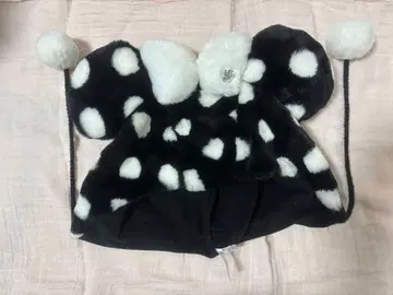 디즈니 팬캡 도트 블랙 미니