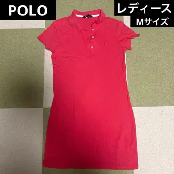 POLO SPORT 핑크 폴로 원피스 M