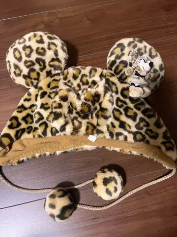 미니 마우스 레오파드 무늬 팬캡