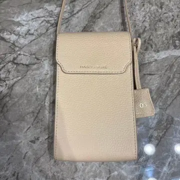 MAISONdeSABRE 스마트폰 숄더백 베이지