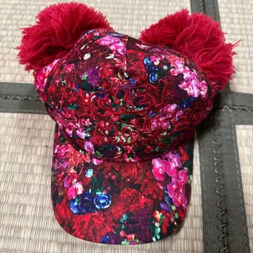 미키 꽃무늬 캡 니나가와 미카