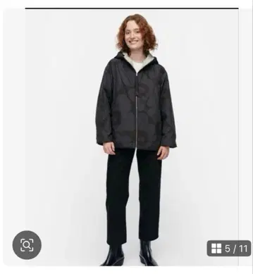 택 포함 새상품 마리메꼬 리버서블 솜 자켓