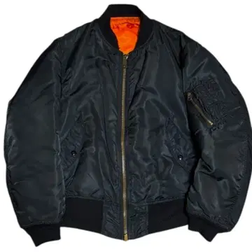 ALPHA 80년대 USA제 빈티지 구형 택 MA-1 블랙 M 민간품