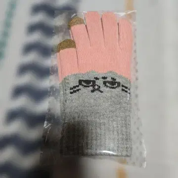 마누르 5개 손가락 장갑 핑크 그레이