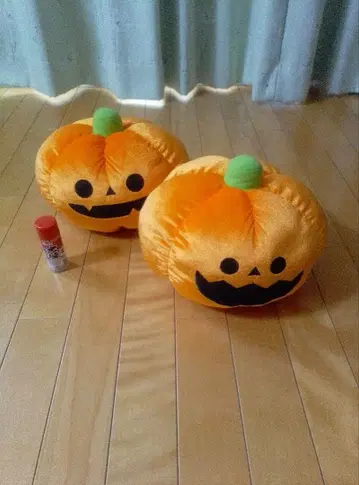 호박 봉제 인형 2체