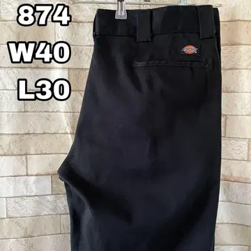 디키즈 워크 팬츠 874 자수 블랙 40 x 30