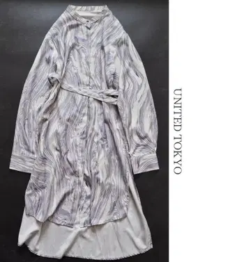 유나이티드 도쿄 SUMINAGASHI 벨티드 롱 셔츠 0