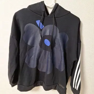 [새상품급] 아디다스 x 마리메꼬 후드티 M 블랙 우니코 패턴 속기모