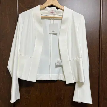 [ Kay me ] 화이트 노카라 자켓 JP 7