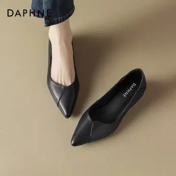 [ 연말 특가 ] Daphne 블랙 스틸레토 신발