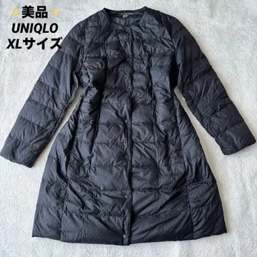 새상품급 UNIQLO 울트라 라이트 다운 다크 그레이 XL 노카라