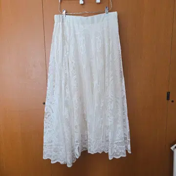 플레어 스커트 화이트 3L