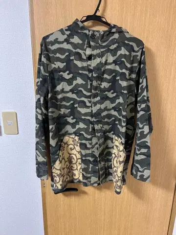 도둑 일기 카모플라쥬 후드 부착 자켓