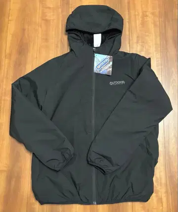 OUTDOOR 남성용 후드 패딩 자켓 블랙 L