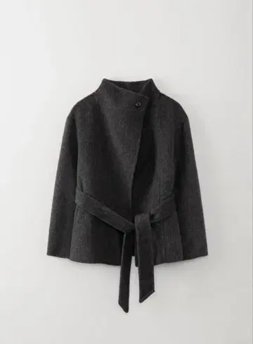 OHOTORO Ecru Half Coat charcoal