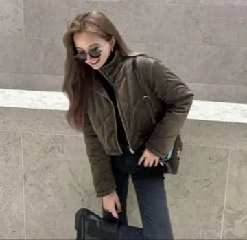 [ mavimoon ] 리버서블 퀼팅 블루종 화이트 쿠라아야