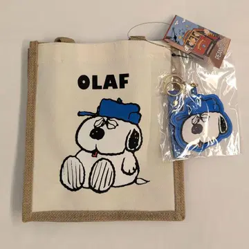 대만 스누피 올라프 토트백 백참 포함 백 /