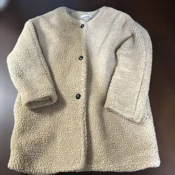 Via.J 보아 자켓 베이지