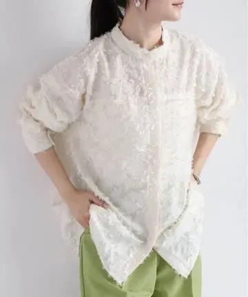 cepo 프린지 자카드 셔츠