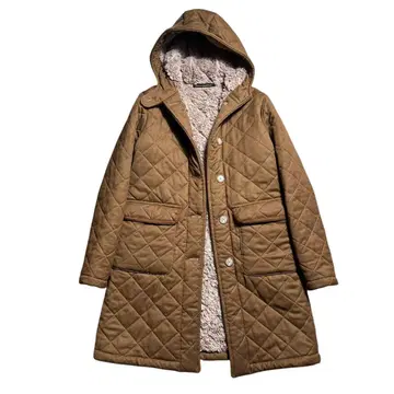 새상품급 매킨토시 퀼팅 롱 코트 울 보아