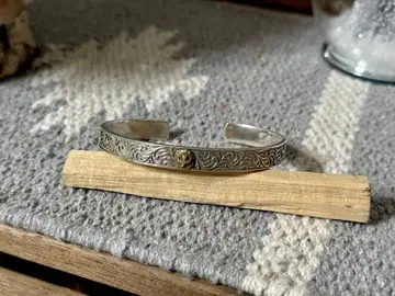 브라스 이글 심볼 실버 뱅글 실버 925 인그레이브 뱅글