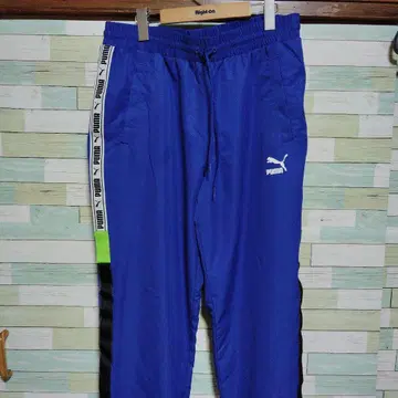 PUMA 스트라이프 디자인 팬츠 파랑