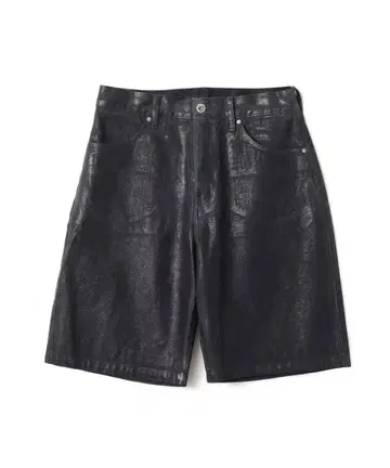 atmos Foil Print Denim Shorts BLUE