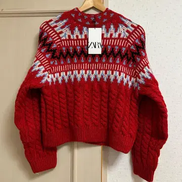 [ 새상품 ] ZARA 노르딕 스웨터 페어아일 패턴 1
