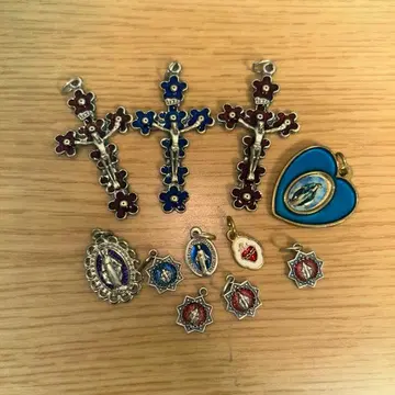 메달 참 목걸이 핸드메이드 마리아