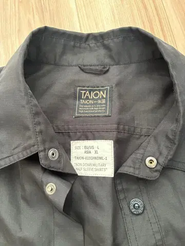 TAION 반팔 셔츠 반바지 L 블랙