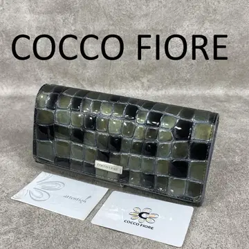 [ 미사용 ] COCCO FIORE 코코피오레 소가죽 에나멜 장지갑