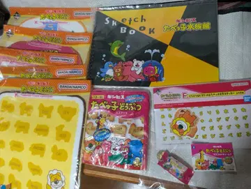 타베코 동물 타월 파우치 참 스케치북 제일복권 스티커