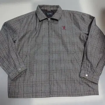 PLAYBOY 체크 무늬 집업 자켓 L