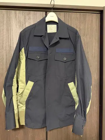 sacai 코튼 옥스퍼드 나일론 트윌 셔츠 2