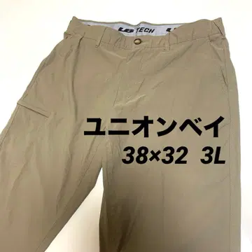 UB TECH 유니온 베이 베이지 워크 팬츠 경량 38 x 32 3L